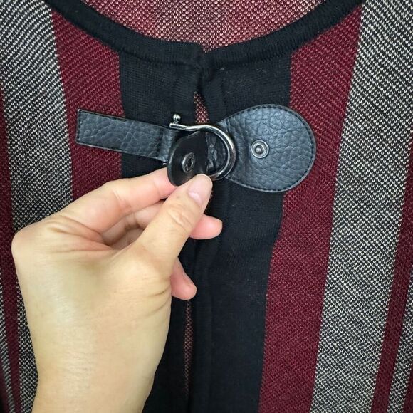 Kasper Plaid Flyaway Jacket Fire Red Combo - Size XL - Picture 6 of 11